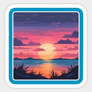 Sunset Horizon Sticker